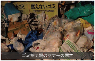 ゴミ捨て場のマナーの悪さ